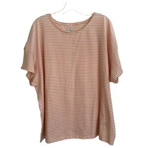 Title: Cria Women's 2XL Multi Color Striped Short Sleeve Round Neck T-Shirt, Per